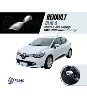 Renault Clio 4 HB Krom Ayna Kapağı 2 parça  2012-2019 P.ÇELİK