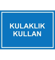 MIGNATIS - Kulaklık Kullan Levhası - Sac Malzeme 25x35cm