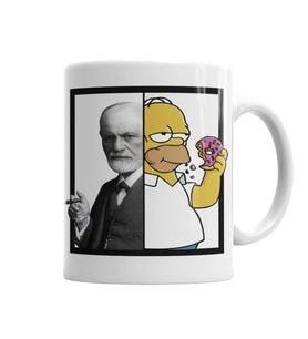 Homer Freud Kupa Bardak Porselen