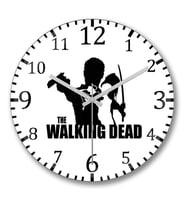 The Walking Dead5 Duvar Saati Bombeli Gercek Cam