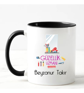 Güzellik Uzmanı Kupa Bardağı Siyah
