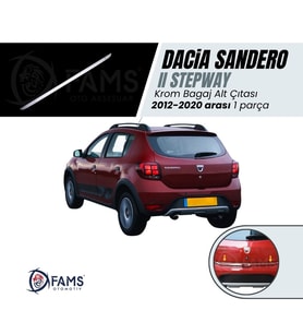 Dacia Sandero Stepway Krom Bagaj Alt Çıtası 2012-2020 P.Çelik