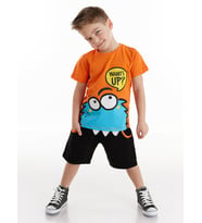 Whatsup Monster Erkek Çocuk T-shirt Şort Takım (Karışık)