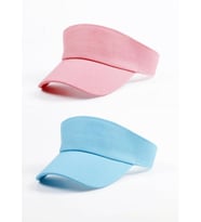 Siperlik Vizör Kep Uv Koruyucu Şapka 2 Li Pembe/Mavi (Karışık)