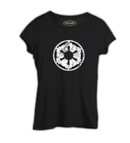 Star Wars - Galactic Empire Logo Siyah Bayan Tshirt