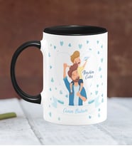 BK Gift Kişiye Özel Babalar Günü Temalı Siyah Kupa Bardak 14286 S