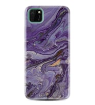 Kılıfland Huawei Y5P Kılıf Silikon Resimli Kapak Abstract Purple Stok 1070
