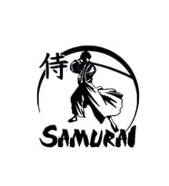 Ninja büyük japon samuray savaşçı araba Sticker