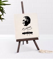BK Gift Kişiye Özel Atatürk Temalı Şovaleli Doğal Taş-4 (Beyaz)