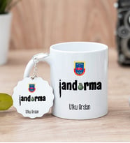 Jandarma Kupa Bardak Ve Anahtarlık Set