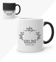 BK Gift Kişiye Özel Yılın En İyi Gelini Sihirli Kupa Bardak