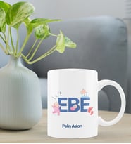 Ebeler Günü Kişiye Özel Kupa Bardak -  EBE Kupa Tasarımı (Beyaz)
