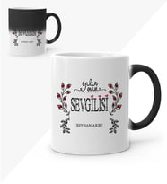 BK Gift Kişiye Özel Yılın En İyi Sevgilisi Sihirli Kupa Bardak