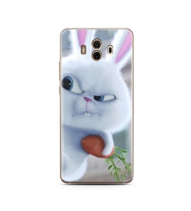 Dedektif Tavşan Tasarımlı Süper Şeffaf Silikon Telefon Kılıfı Huawei Mate 10 Pro