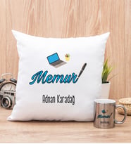 Memur Yastık ve Silver Kupa Bardak