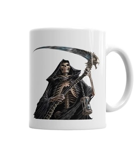 Grim Reaper Kupa Bardak Porselen