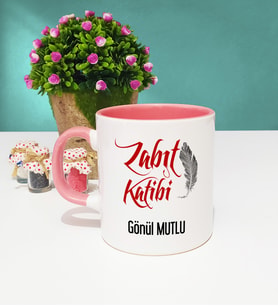 Zabıt Katibi Kupa Bardak Pembe