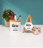Doktor Hediye Kalemlik ve Anahtarlık Hediye Seti