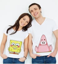 Çift Tişörtleri Sünger Bob & Patrick