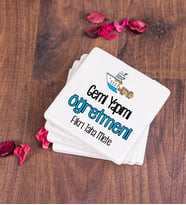 Gemi Yapımı Öğretmeni Taş Bardak Altlığı