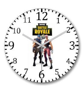 Fortnite Battle Royale Duvar Saati Bombeli Gercek Cam