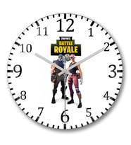 Fortnite Battle Royale Duvar Saati Bombeli Gercek Cam