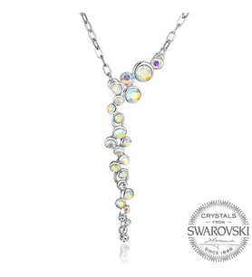 Monemel Swarovski Taşlı Mini Su Yolu Kolye, Sevgililer Günü Hediyesi