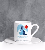 Kişiye Özel Veteriner Türk Kahvesi Fincanı 90705