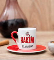 Hakim Kırmızı Türk Kahvesi Fincanı