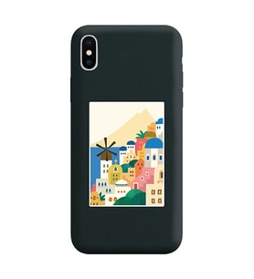 Siyah Lansman Telefon Kılıfı Iphone XS