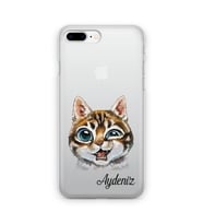 Kedi Tasarımlı Kişiye Özel Telefon Kılıfı (Tüm Telefon Modelleri Mevcuttur.)