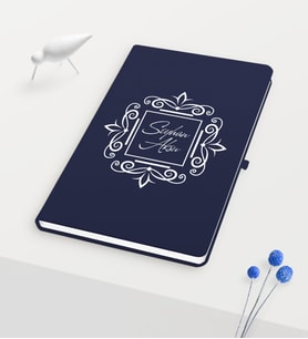 BK Gift Kişiye Özel İsimli Lacivert Defter - 1