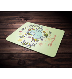 Kişiye Özel Unicorn 2 Temalı Mouse Pad (Renksiz)