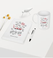 BK Gift Kişiye Özel Dünyanın En İyi Öğretmeni Temalı Beyaz Defter Kalem Kupa Seti - 7