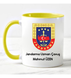 Jandarma Uzman Çavuş Kupa Bardağı Sarı