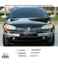 RENAULT Megane 2 Krom Ön Panjur 6 Parça 2004-2006 P.Çelik