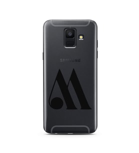 Samsung A6 (2018) Harf Tasarımlı Telefon Kılıfı M-Harfi 