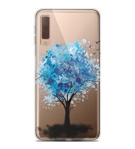 Kılıfland Samsung Galaxy A7 2018 Kılıf Silikon Resimli Kapak Dream Tree Stok 623