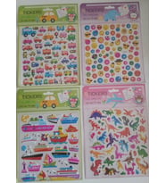 Çocuk Oyun Sticker Çıkartma Karakter Seti 4 Kartela Birden