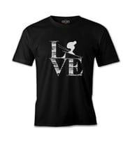 Love - Kayak Siyah Erkek Tshirt