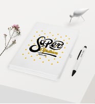 BK Gift Kişiye Özel Süper Öğretmen Temalı Beyaz Defter Kalem Hediye Seti
