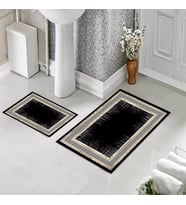 Banyo Halısı Ikili Klozet Takımı Kaymaz Tabanlı (60 xm x 100 cm + 40 cm x 60 cm) 