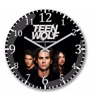 Teen Wolf   Duvar   Saati Bombeli Gercek Cam