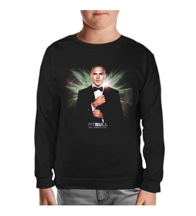 Pitbull Siyah Çocuk Sweatshirt