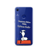 Snoopy Tasarımlı Süper Şeffaf Silikon Telefon Kılıfı Huawei Honor 8A 