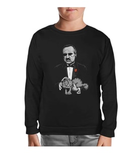 The Godfield Siyah Çocuk Sweatshirt