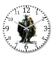 Viking 2 Duvar Saati Bombeli Gercek Cam