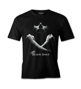 Black Sails Siyah Erkek Tshirt
