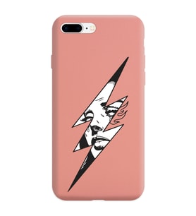 Iphone 8 Plus Flash Tasarımlı Pudra Lansman Telefon Kılıfı