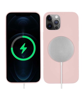 Apple iPhone 12 Pro Max Kılıf Zore Silksafe Wireless Kılıf (Pembe)
